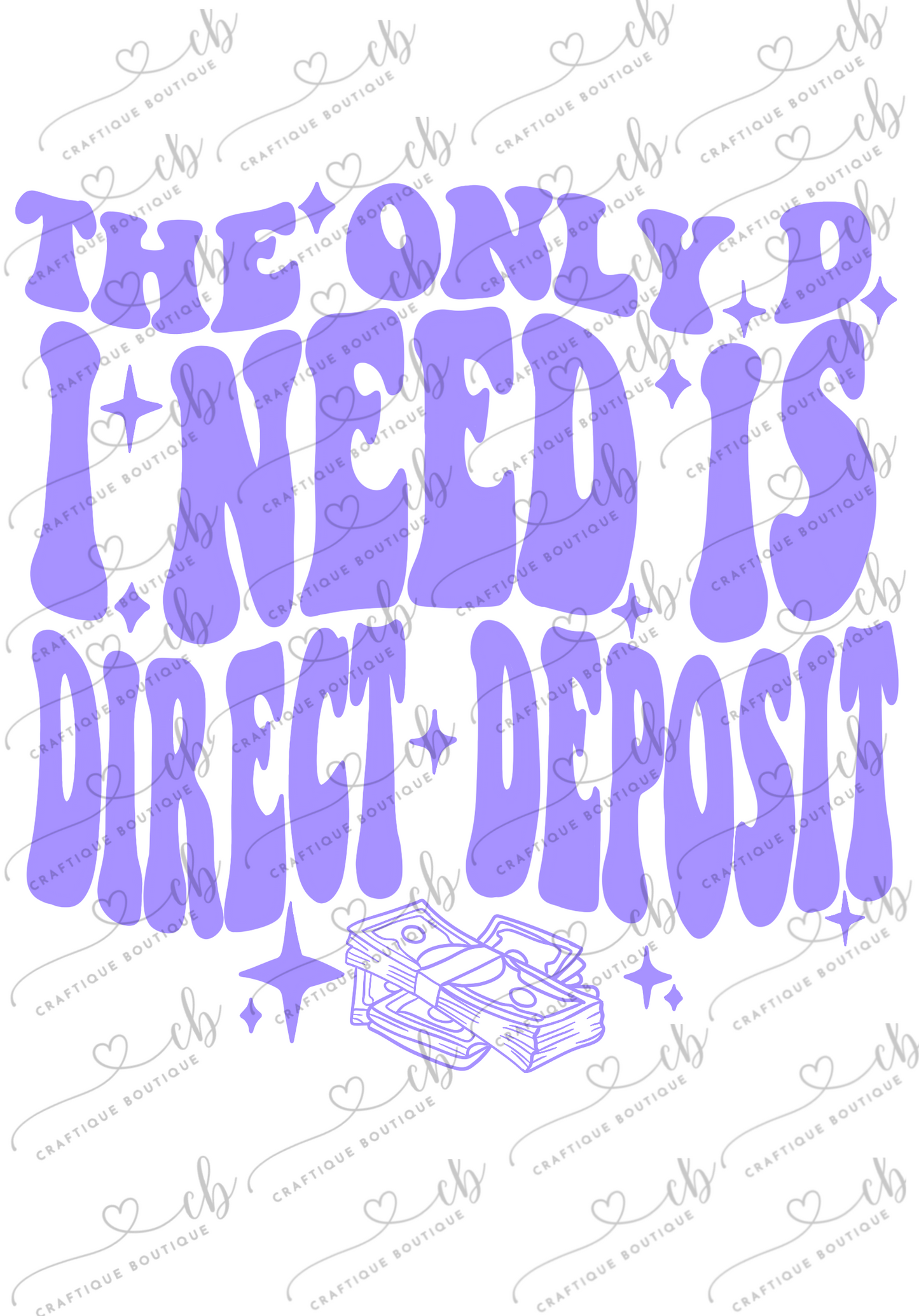 The only D i need is direct deposit