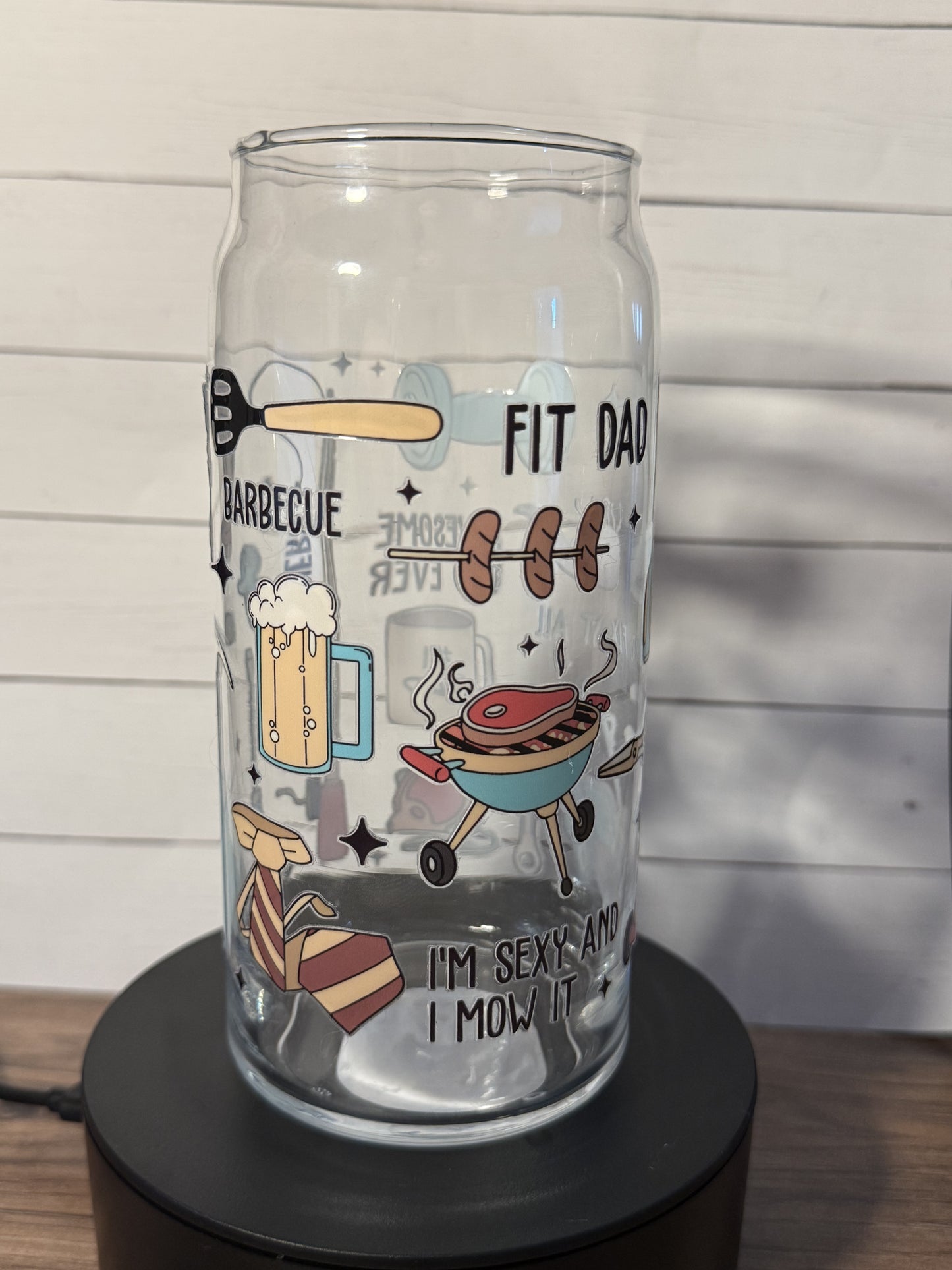 Awesome dad beer glass