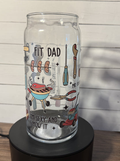 Awesome dad beer glass